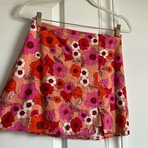 Multi-Colored Urban Outfitters Floral Skirt